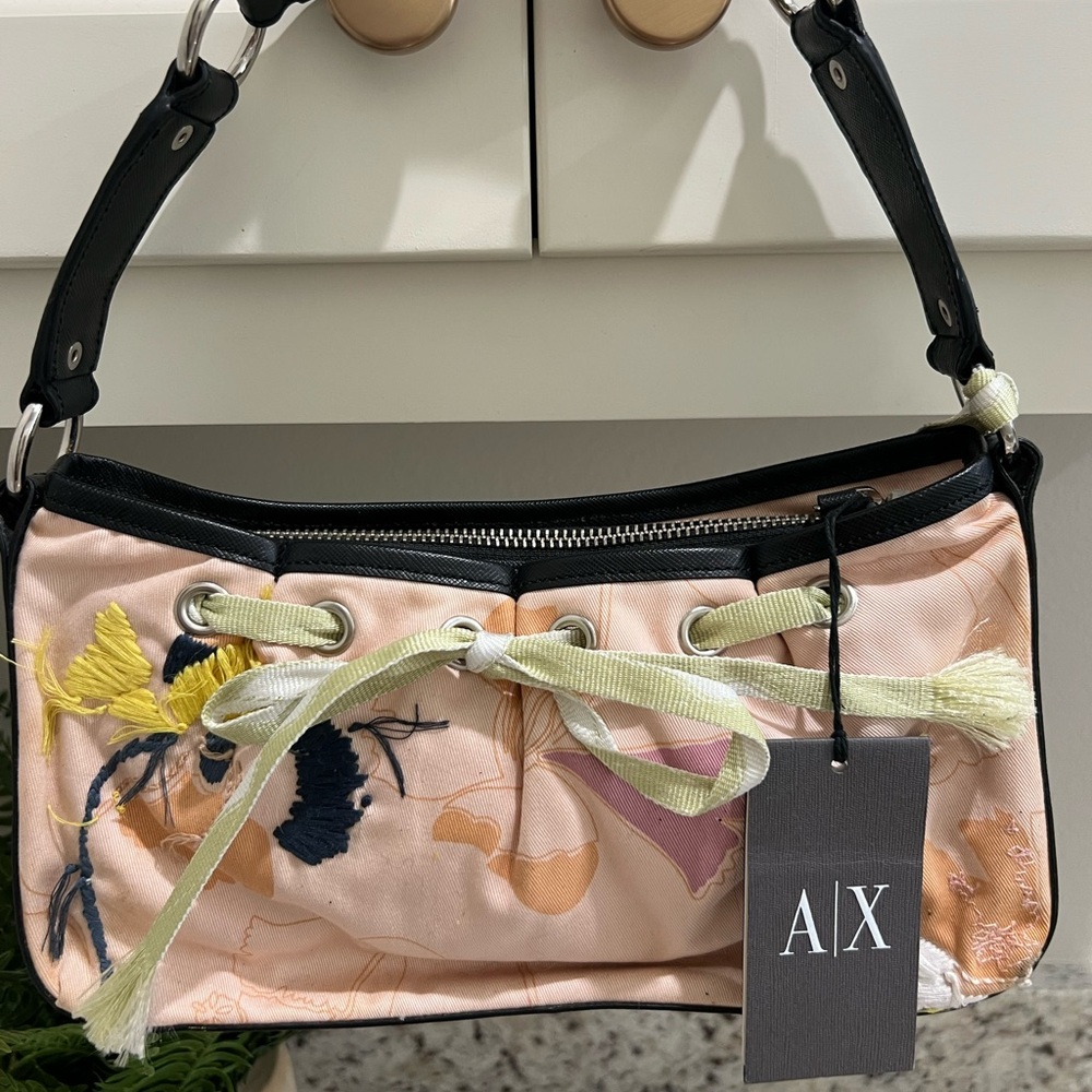 A|X Pink Floral Bag, NWT